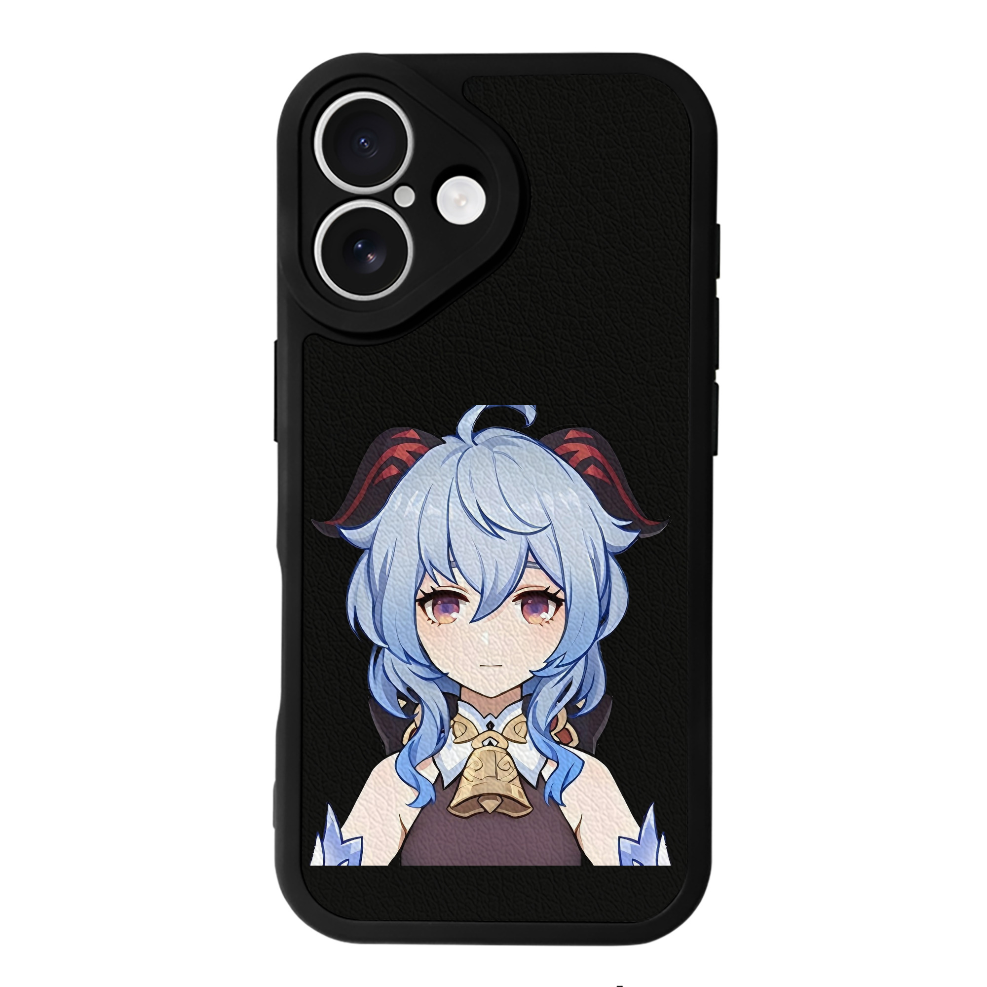 げんし神 甘雨 かんう genshin Ganyu 【iPhone 16シリーズ対応】シリコンスマホケース（レザー調） 材質：シリコン